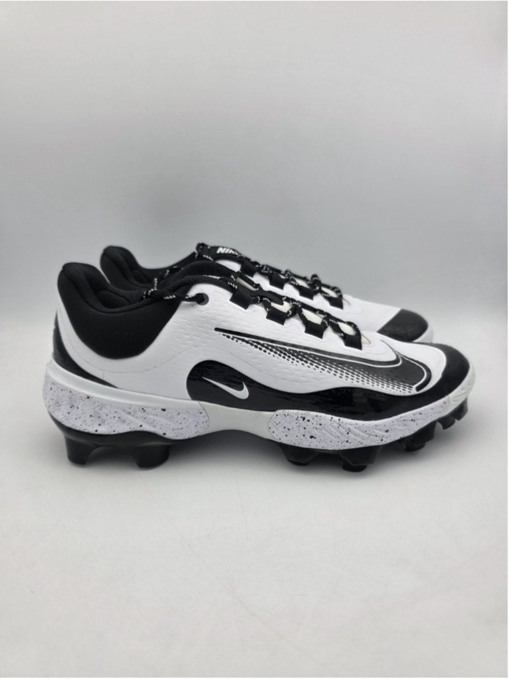 Nike Alpha Huarache Elite 4 MCS Baseball Cleats White Black Mens 11 FD6255-108